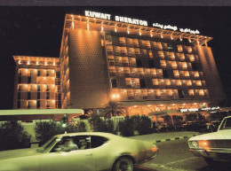 Kuwait PPC Kuwait-Sheraton Hotel By Night Hot Car Auto (2 Scans) - Koeweit