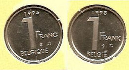 1 Frank 1995 Frans+vlaams * Uit Muntenset * FDC - 1 Frank