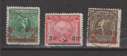 COB 184-V - 185-V - 186-V Les 3 Variétés - 1901-1930