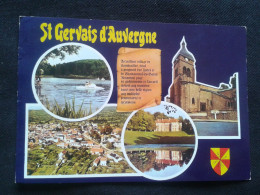 SAINT GERVAIS D'AUVERGNE CARTE DE PRESENTATION - Saint Gervais D'Auvergne