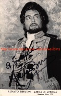 Renato Bruson Opera Signed Photo 12x18cm - Autógrafos