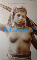 208165 AFRICA COSTUMES NATIVE WOMAN SEMI NUDE DANCER FOULARD POSTAL POSTCARD - Non Classés