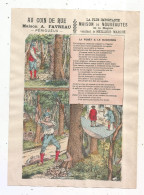 Publicité , Nouveautés, AU COIN DE RUE, Maison A. Favreau, Périgueux, Fable De La Fontaine: La Forêt & Le Bucheron - Publicités