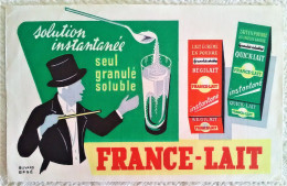 Buvard PUB FRANCE - LAIT SOLUTION INSTANTANE SOLUBLE REGILAIT BUVARD EFGE MAGICIEN - Lattiero-caseario