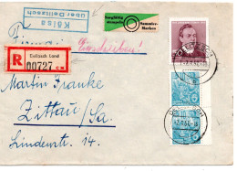 67134 - DDR - 1957 - 50Pfg Cisinski MiF A R-Bf Landpoststpl KOESLA -> DELITZSCH -> ZITTAU - Storia Postale