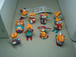 1998 Ferrero - Kinder Surprise - Ski Bunnies - Complete Set + BPZ - Monoblocs