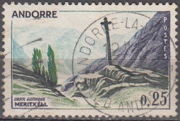 Andorre Français 1961 Michel 168 O Cote (2008) 0.30 € Croix Gothique De Meritxell Cachet Rond - Gebruikt