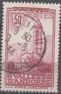 Andorre Français 1932 Michel 35 O Cote (2008) 15.00 € Chapelle De Saint-Miguel D'Engolasters Cachet Rond - Used Stamps