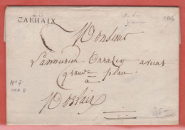 FRANCE LETTRE DE 1825 DE CARHAIX POUR MORLAIX - Unclassified