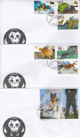 CUBA 2015  Sc 5622-28  FDC Dogs - Briefe U. Dokumente