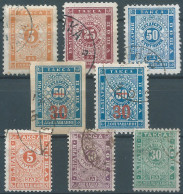 Bulgaria - Bulgarien - Bulgare,1887 / 1895 / 1896 Postage Due , Revenue Stamps ,Taxe Fiscal , Obliterated - Strafport