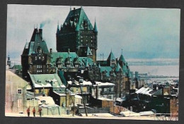 Quebec  Chateau Frontenac Seen From The Citadel Slope, In Background The Harbor - By Carle's - Québec - Château Frontenac