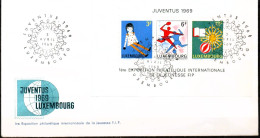 Luxembourg , Luxemburg ,1969, MI 785 - 787, BF 8,  JUVENTUS 1969, ESST , SONDERSTEMPEL - Storia Postale