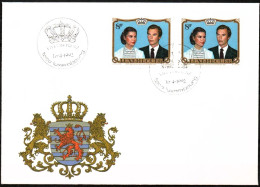Luxembourg , Luxemburg ,1992, MI 1036 ,MARIAGE DU GRAND-DUC,VIVE EISE PRENZ , SONDERSTEMPEL - Covers & Documents