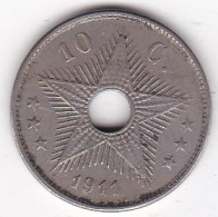 Congo Belge, 10 Centimes 1911, En Cupro Nickel, KM# 18 - 1910-1934: Alberto I