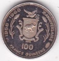 Guinée 100 Francs 1970 Martin Luther King , En Argent , KM# 9, SUP/XF, Rare - Guinea
