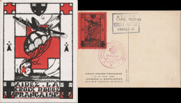 FRANCE Carte Postale (cindirella) Aidez La Croix-Rouge Française Fête De La Libération De Dinard 14 Et 15 Août 1948 - Rotes Kreuz