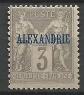 ALEXANDRIE  N° 3 NEUF* TRACE DE CHARNIERE  / Hinge  / MH - Neufs