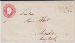 Preußen Ganzsache U 11 A Ra2 Rheine Westfalen N Münster Ca 1855 - Postal  Stationery