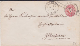 Preußen Ganzsache U 26 A K2 Rheine Westfalen N Ibbenbüren 1864 - Entiers Postaux