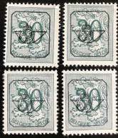 België - Belgique - C12/41 - 1967 - (°)used - Michel 1074V - Cijfer Op Leeuw - Sobreimpresos 1951-80 (Chifras Sobre El Leon)