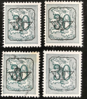 België - Belgique - C12/41 - 1967 - (°)used - Michel 1074V - Cijfer Op Leeuw - Sobreimpresos 1951-80 (Chifras Sobre El Leon)