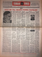 Iran - Tehran Times Newspaper 9 August 1982 - Altri & Non Classificati