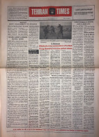 Iran - Tehran Times Newspaper 10 August 1982 Iran-Iraq War - Andere & Zonder Classificatie
