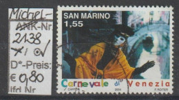 2004 - SAN MARINO - SM "Karneval In Venedig" 1,55 € Mehrf. - O  Gestempelt - S.Scan (2138o S.marino) - Usados