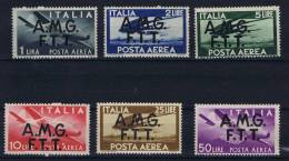 Italy: Triest Zone A Airmail , Mi 18 - 23 MH/* - Mint/hinged