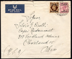 1950 Air Cover From Asmara (Eritrea) To U.S.A. See Scan - Eritrée