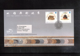 Greeece 2004 Olympic Games Athens - From Athens To Beijing FDC - Sommer 2004: Athen