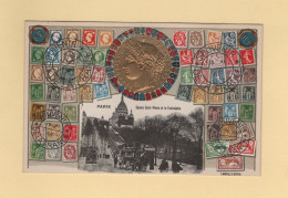 Timbres - Souvenir De La France - Paris - Square Saint Pierre Et Funiculaire - Carte Gauffree - Stamps (pictures)