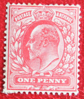 1 D One Penny King Edward VII (Mi 104 A) 1902 Ongebruikt MH ENGLAND GRANDE-BRETAGNE GB GREAT BRITAIN - Neufs