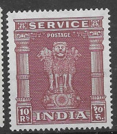 India Mlh * 1950 5,5 Euros - Sellos De Servicio