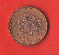 Barbados 1 One  Cent 1991 Bronze Coin - Barbados