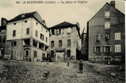 "/"48 - Lozère - Le Bleymard - La Place Et L' Eglise (Inédite) - Le Bleymard