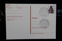 Berlin 1989, Ganzsache  P 129, Gebraucht - Postkaarten - Gebruikt