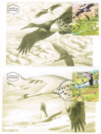 Israël - Oiseaux De La Vallée Du Jourdain CM 1629/1631 (année 2002) - Cartes-maximum