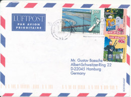 New Zealand Air Mail Cover Sent To Germany 1998 - Corréo Aéreo