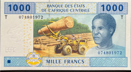 Central African States 1.000 Francs, P-107Ta (2002) - UNC - Congo Issue - Estados Centroafricanos