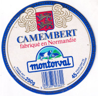 Etiquette  Ou Dessus De Boîte  De Fromage  -  CAMEMBERT MONTORVAL - Fatture