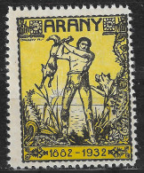 WOLF - Hungarian Novel Hero TOLDY By Arany János - 1932 Hungary - Label Vignette Cinderella - Sun Lake - Chiens