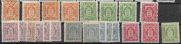 Denmark Officials Collection Mh* Some Are Mnh ** Different Perfs Wtm And Shades Over 200 Euros - Service