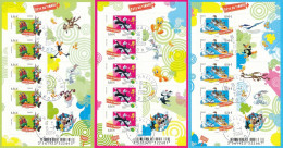 France 2009 - F271-272-273 Bloc Feuillets Adhésifs Fête Du Timbre Looney Tunes - Oblitéré - Used Stamps