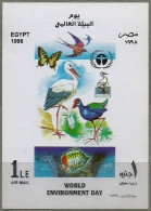 Egypt - 1998 World Environment Day  - Birds - Butterfly -  Fish -  Souvenir Sheet - MNH - Unused Stamps