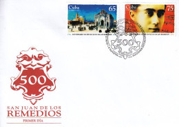 CUBA 2015  Sc 5700-01  FDC San Juan De Los Remedios 500 Th Anniv - Storia Postale
