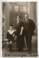 - Carte Photo, Charmante Famille D’Émilienne NOBLET, Photographe PETIT RENAUD, De St Nazaire, 1924, Scans. - Fotografie