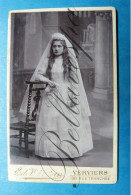 C.D.V. -Photo-Carte De Visite  1908   Julia Rahier Bilstain  Studio Wettstein Ed. Verviers - Identifizierten Personen