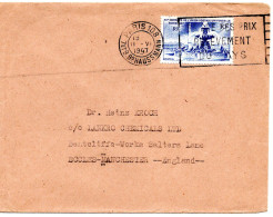 67146 - Frankreich - 1947 - 10F XII.UPU-Kongress EF A Bf PARIS - ... -> Grossbritannien - U.P.U.